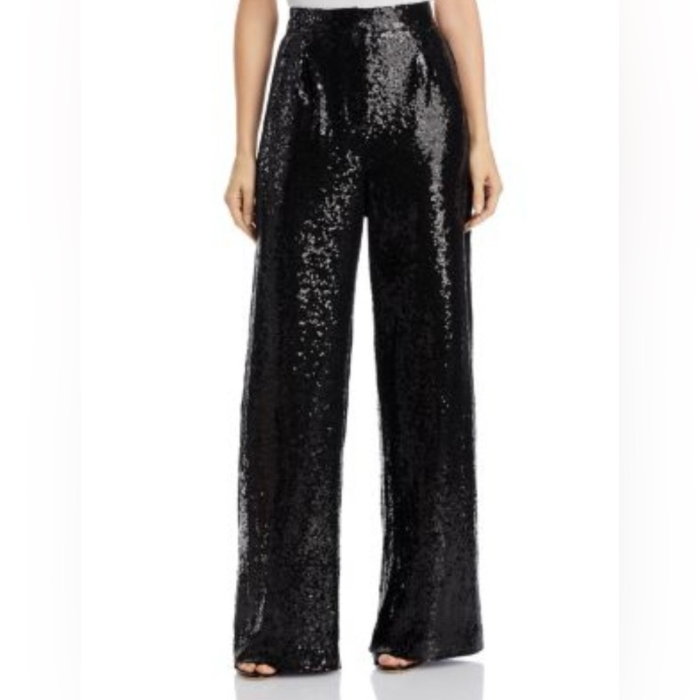 St. John Black Straight Leg Pants